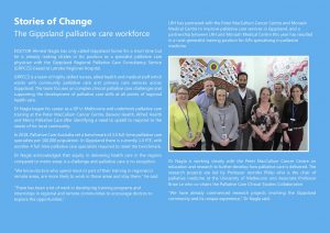 Stories of Change - Gippsland Palliative Care Workforce